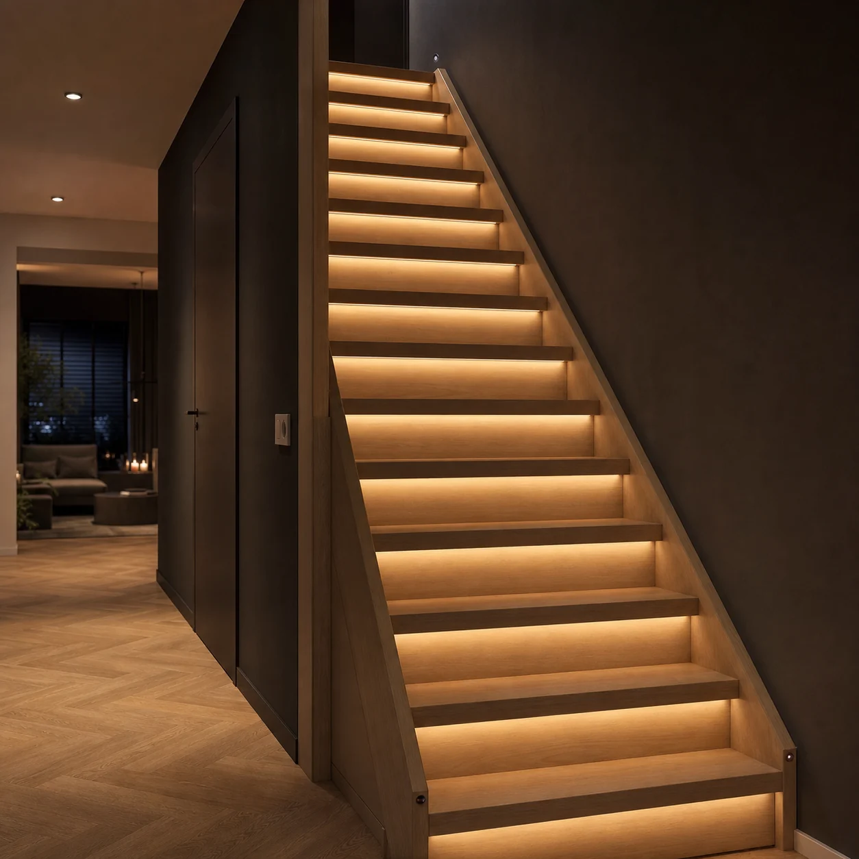 Automatische trapverlichting met bewegingssensor